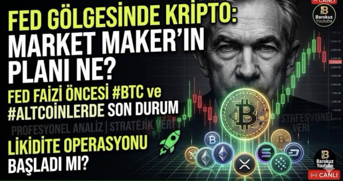 barok's tweet image. 22:45 Youtube Canlı yayındayız. #btc #eth #altcoin ve Genel piyasaya hep beraber bakalım

youtube.com/live/tSI5KYzmz…