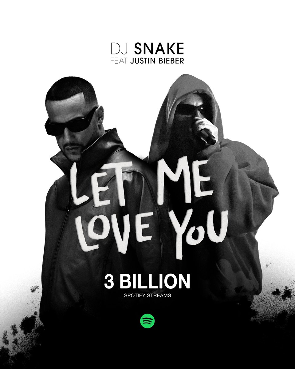 10 years later and “Let Me Love You” just hit 3 BILLION streams on Spotify… That’s honestly the greatest compliment as an artist, knowing a song can live on and become timeless. 🙏

Thank you to every single one of you who kept playing it, singing it, and making it part of your