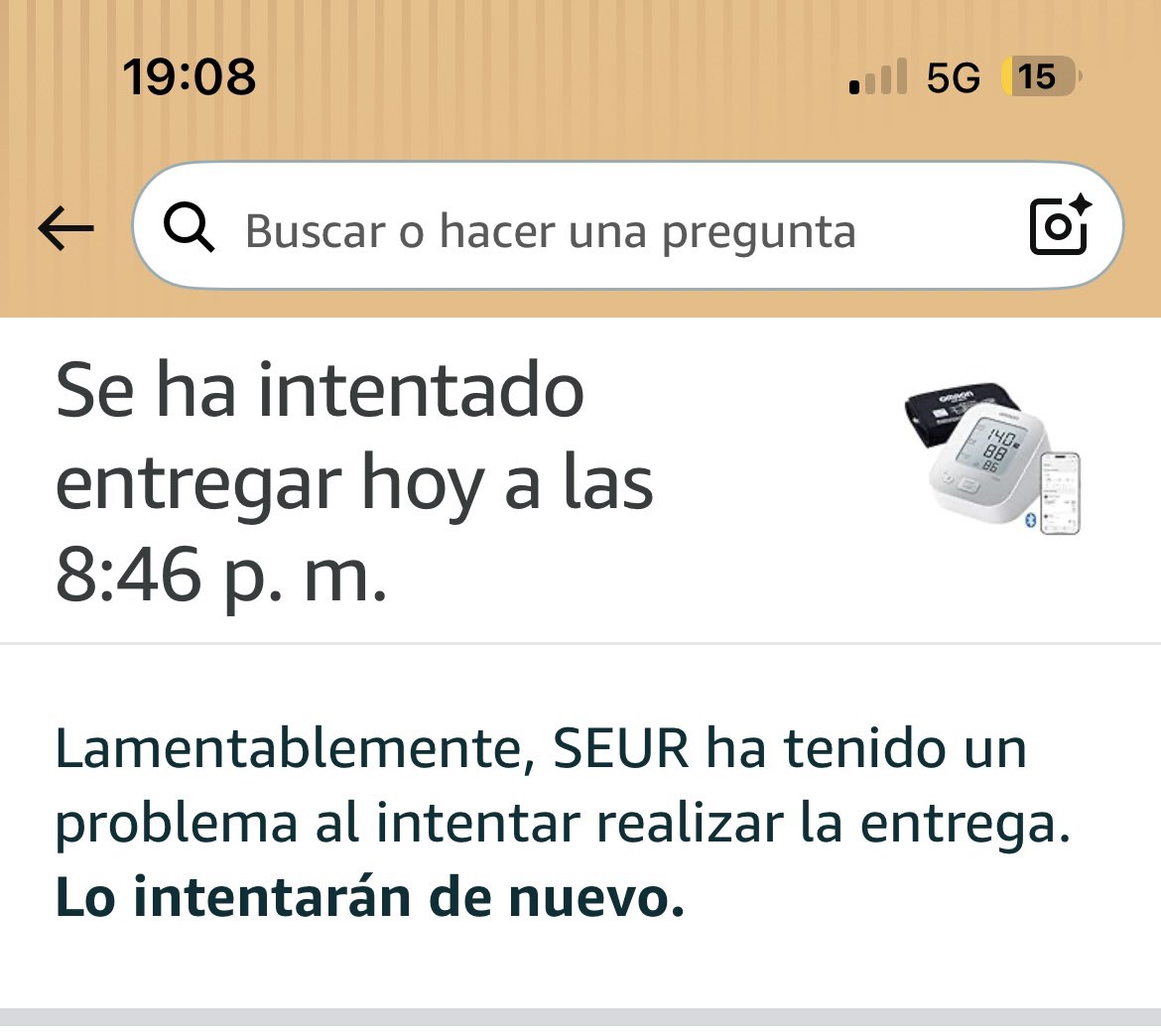 alvarete10's tweet photo. @SEUR @SEUR_responde intentando entregar paquetes en el futuro? Esto es lo que faltaba, 19:08, intento de entrega 20:46 https://t.co/fUoKGFBIjB