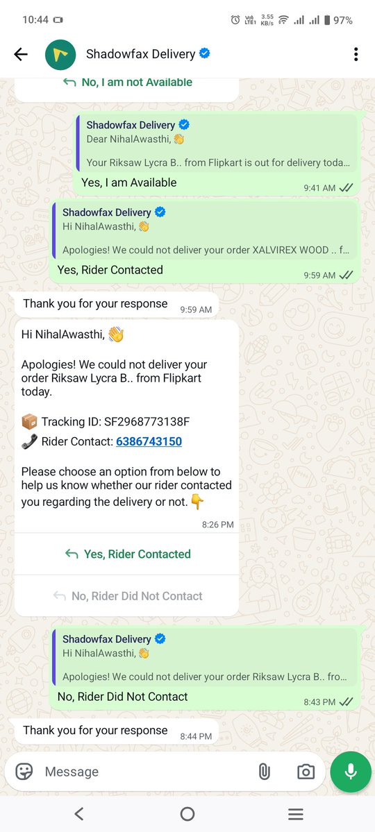 biographia9302's tweet image. #shadowfox aapki itni ghatiya delivery hai jiska koi jabab na hai aapka delivery agent hme call krta hai fr hmara hi number block krta hai 
Hmara order delivery nahi krta h