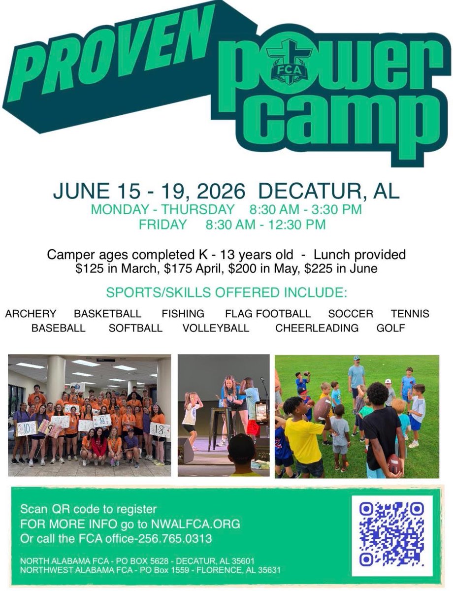 NWALFCA's tweet image. We are days away from the May price increase for Camp registration! Get your Camper registered by this Thursday #fca #fcacamp #fcaproven