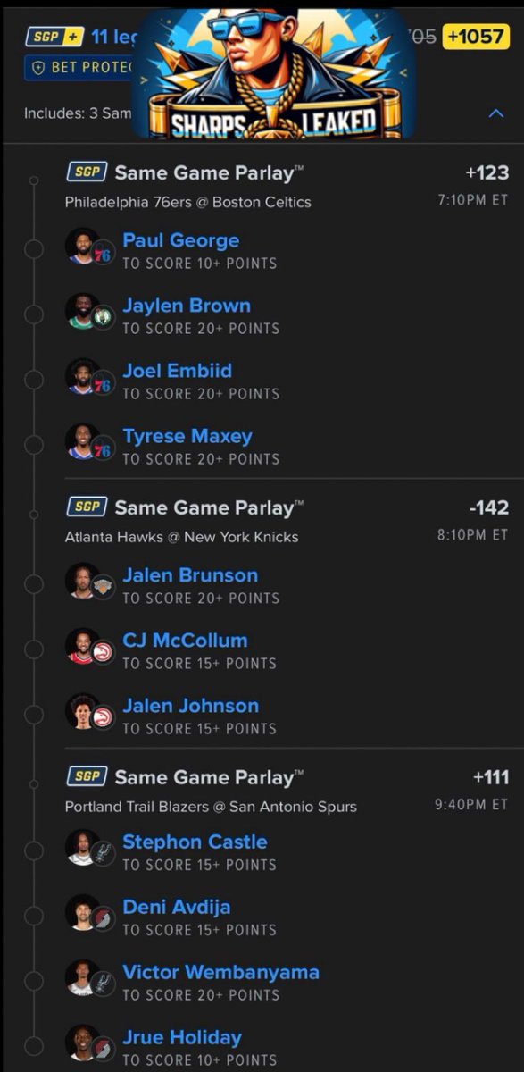 SharpsLeaked's tweet image. BasketballGoddess7 VIP plays 🚨 for FREE ‼️

Stop funding 💩 cappers follow us for more 🙌 All plays pinned above ⬆️ 

#GamblingTwitter #MLBBets #NBABets #Gambling𝕏 #SportsBettingX