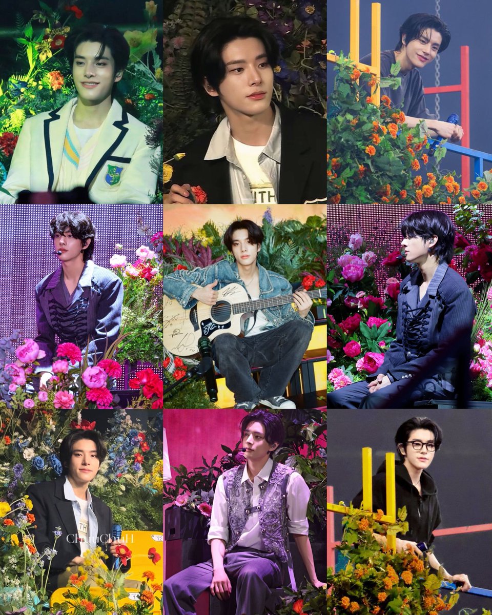 jakeyclub's tweet image. pretty boy surrounded with pretty flowers ˚❀༉‧ #JAKE #제이크