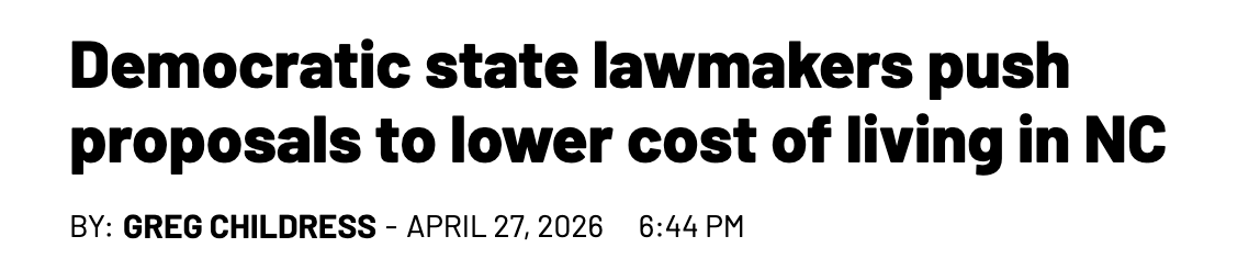 NCDemParty's tweet photo. NC Dems are showing up with a people-first agenda in the General Assembly, focused on lowering costs and improving folks’ everyday lives. 

Let’s talk about our 2026 priorities ⬇️ (a thread) https://t.co/m1iMq0rSxq