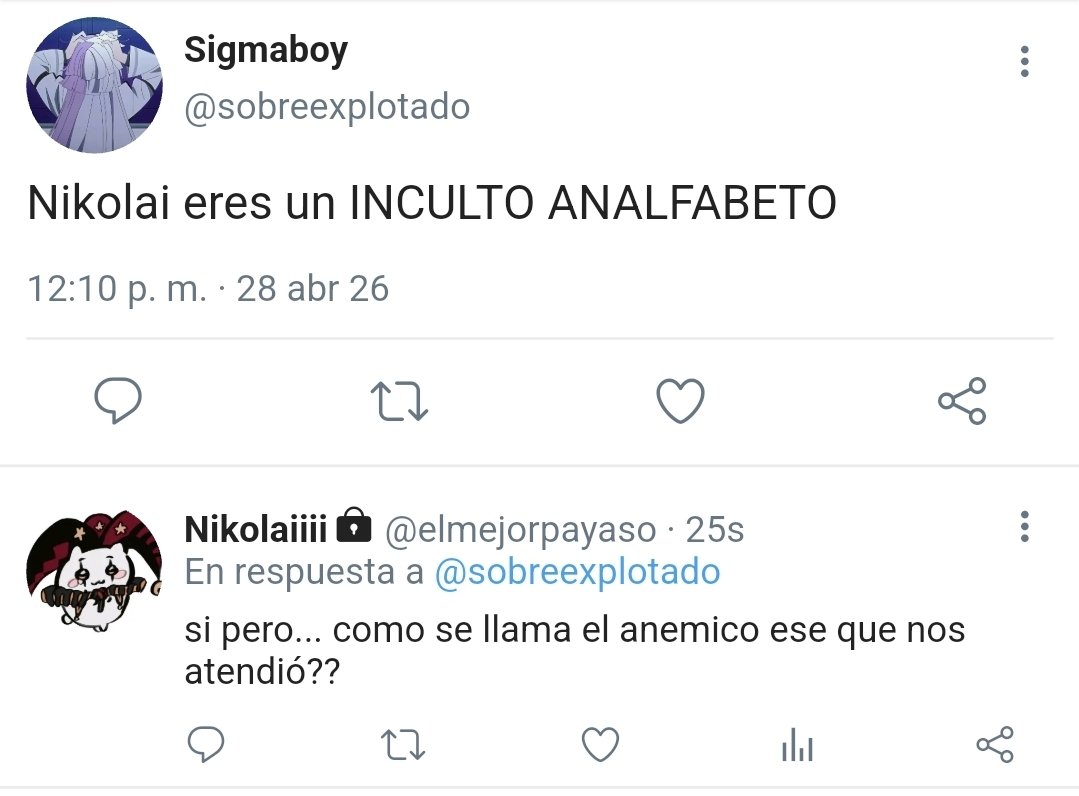 whois_circe's tweet photo. AU — Fiolay
Donde:

— Fyodor trabaja en una libreria a medio tiempo y es un gran conocedor de libros

O

— Nikolai va de mála gana a una librería por que solo lee Cómics a Sigma le parece una falta de respeto.. Nikolai queda enganchado del "anemico de la librería" https://t.co/jDQwF9uZ2m