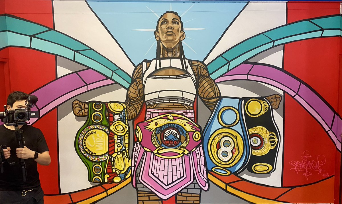 Serranosisters's tweet photo. Another Gym in my Island 🇵🇷 puts up a Mural of me. Even in someone’s House I’m in. I love them as much as they love me 🙏❤️

There’s a bunch all over the place! 
Some of my favorites here 👇🏼 https://t.co/05E8SvkgR7