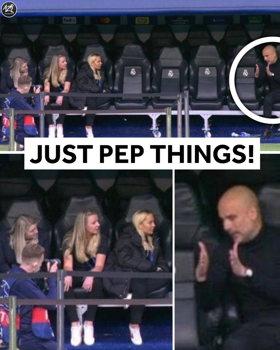 AzrOrganization's tweet photo. 🚨 #Throwback to when Pep Guardiola was giving tactical talks to random women before a big UCL match… 😂😭🐐

Man really loves talking about football! 🫡⚽ https://t.co/04cAZ1qvSb