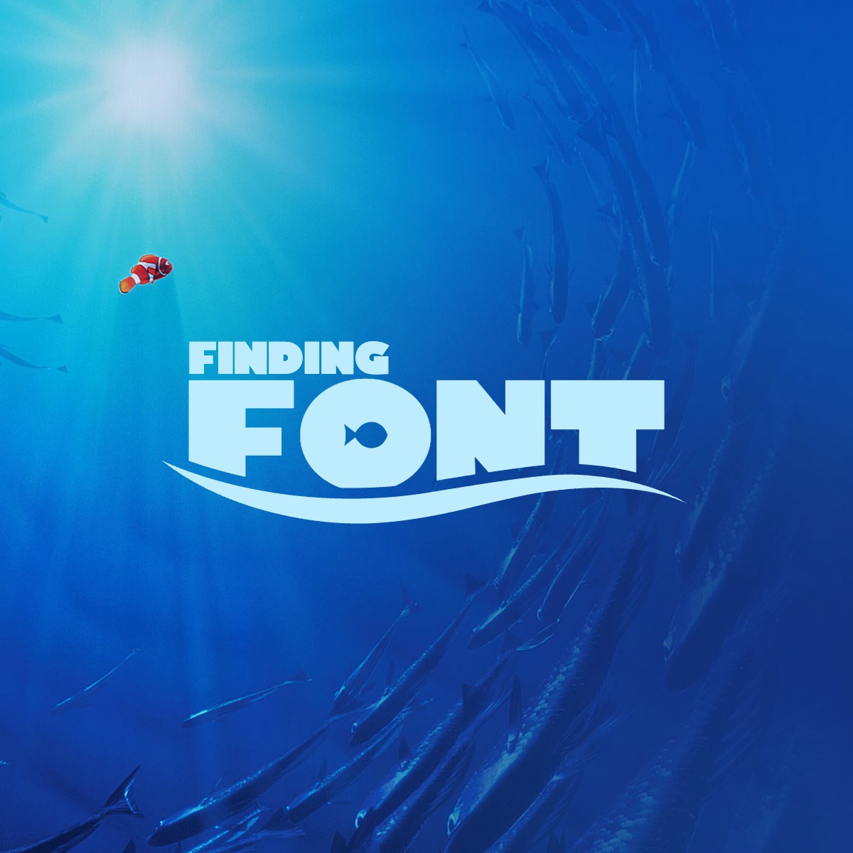 HelloPixelframe's tweet image. Another classic animated Pixar film comes to life with the Finding Nemo (and Dory) font &amp;amp; logo generator! pixelframe.design/finding-nemo-f…