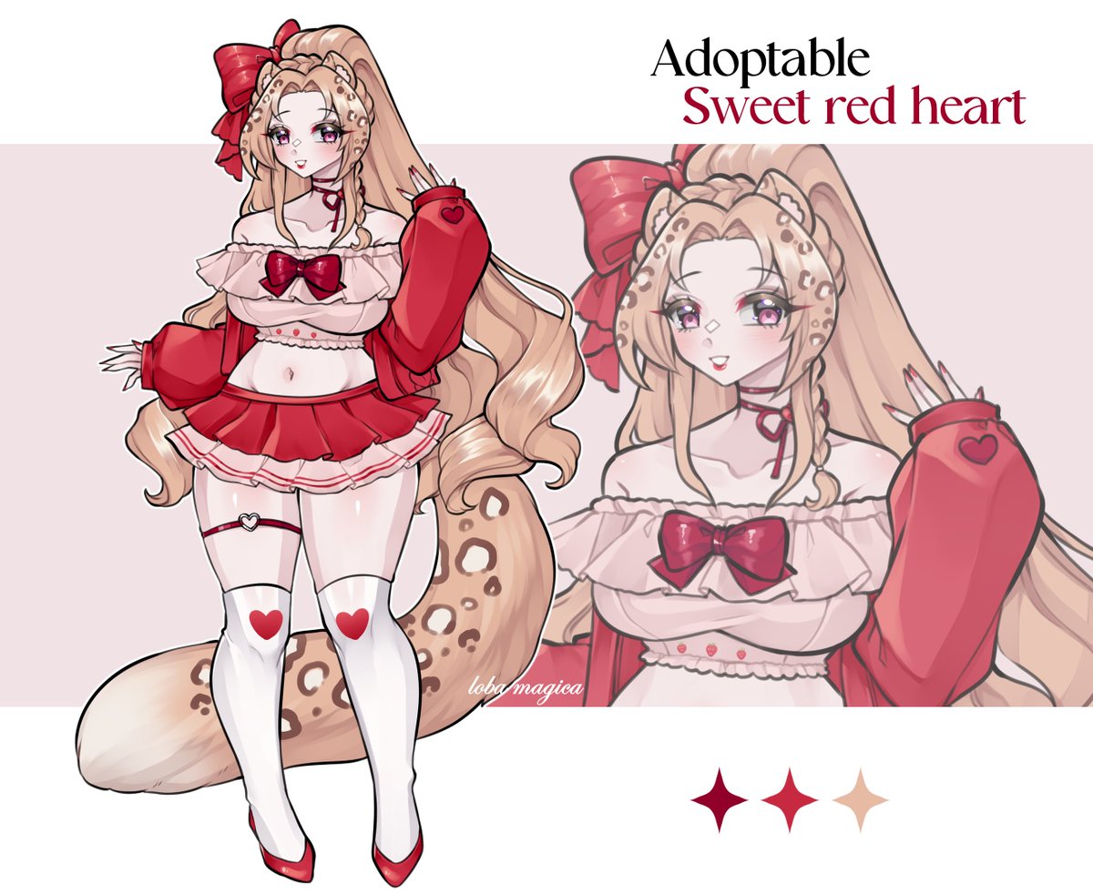 LobaMagica's tweet image. ✨Adopt - Sweet Red Heart 💖

adopt: $50 ✨
commercial rights/use as vtuber: +$15  

Claim via: Kofi

#vtuber #adoptable #kofi #adopt