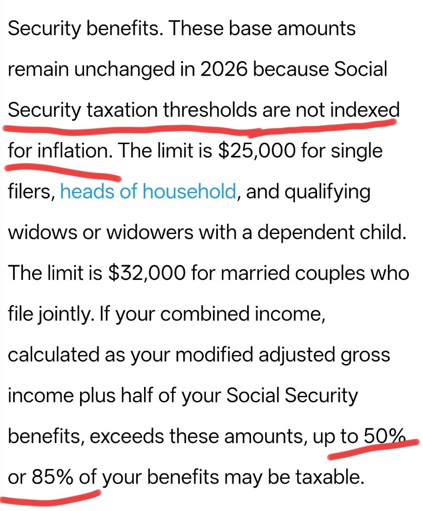 DorianFridge's tweet photo. @ArthurMacwaters When are they going to adjust social security for inflation? Greedy tax scam they got going on there. Double taxation. https://t.co/yRfTbW2Qg2