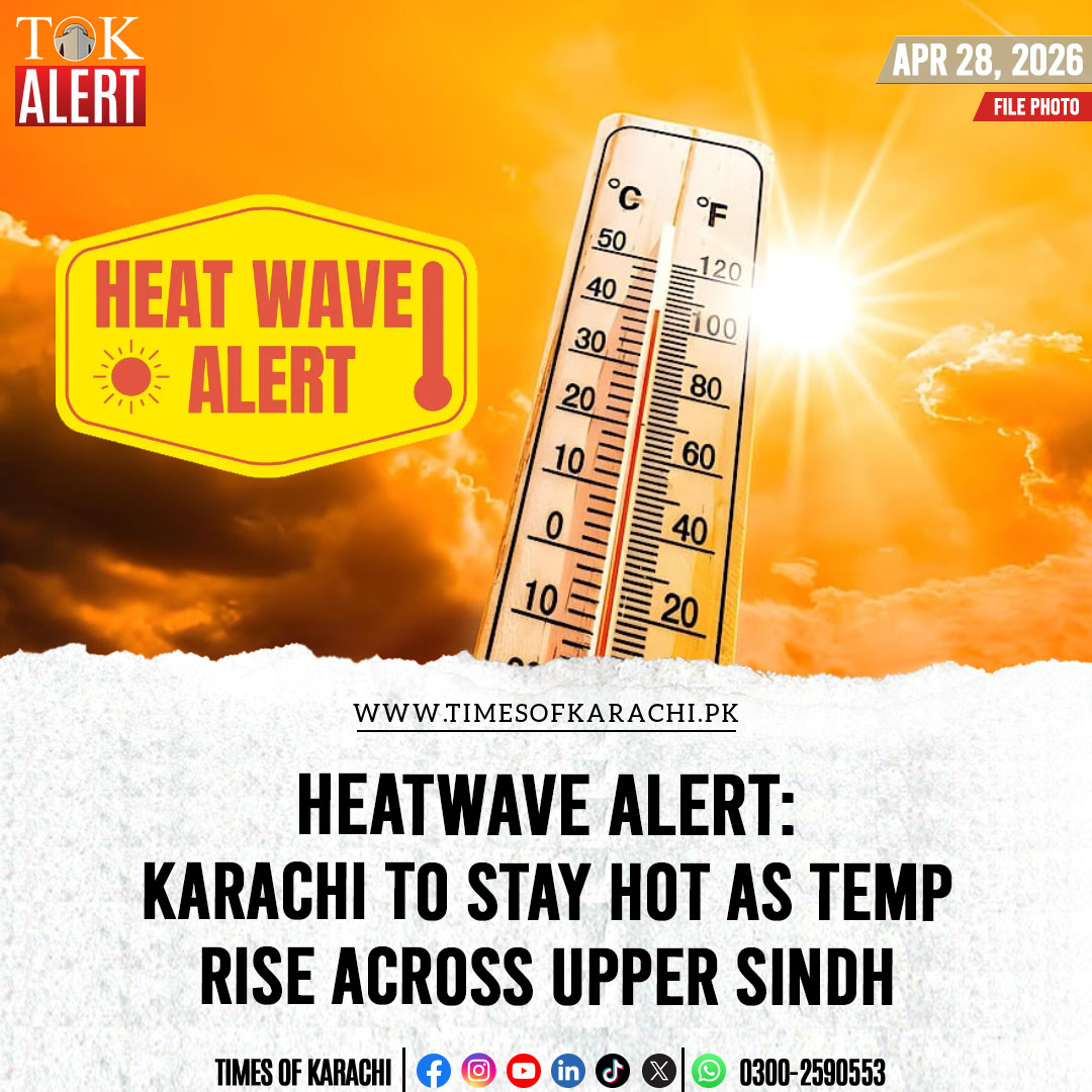 TOKCityOfLights's tweet image. Karachi is expected to continue experiencing hot and humid weather, while temperatures across upper Sindh are likely to rise further, intensifying heatwave conditions in the region for the next three days.

Details: timesofkarachi.pk/93195

#TOKAlert #Karachi #Heatwave
