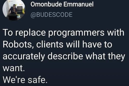 judeharding's tweet photo. THIS!

(but you still need to learn AI) https://t.co/QyUBFTY4iU