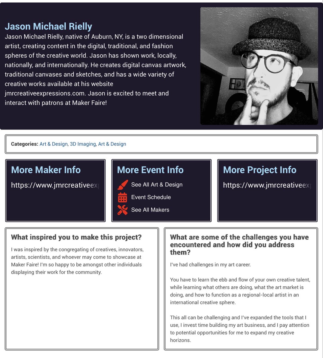 JasonMRielly's tweet image. 💥GETTING EXCITED FOR NYS FAIR: MAKER FAIRE!!

💥THIS UPCOMING SATURDAY FROM 10-5PM

💥ARTWORK GALORE!!! CANVAS, SKETCH, DIGITAL ART!!

🚨WEBSITE: jmrcreativeexpressions.com 

#jasonmichaelrielly #syracuse #fingerlakes #newyork #ny #rochester #buffalo #albany #binghamton @NYSFair