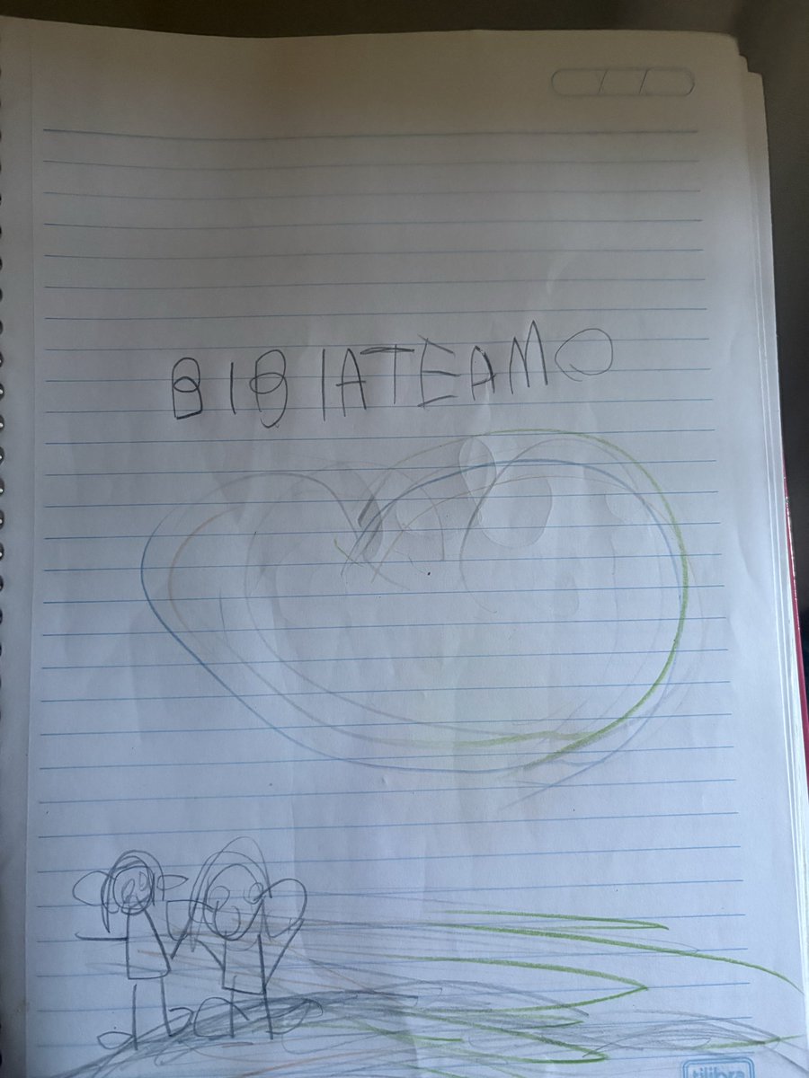 Acabei de encontrar isso no meu caderno, tô assim 😭😭😭😭 Minha priminha tinha me pedido pra desenhar, eu deixei, e agora que fui ver, olha isso….