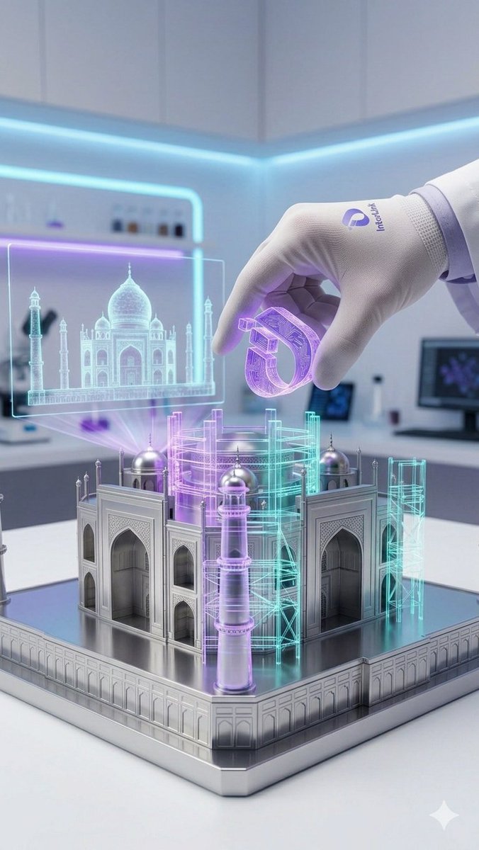 Yuvankrish40296's tweet image. Building the future of heritage. 🏛️✨ Precision engineering meets timeless architecture in this high-tech tribute to the Taj Mahal. #Innovation #TechArt #Architecture
#InterLink #ITLG #ITL
@chakri_prince11 
@Kutty343761 
@tanisainterlink 
@reina_itl