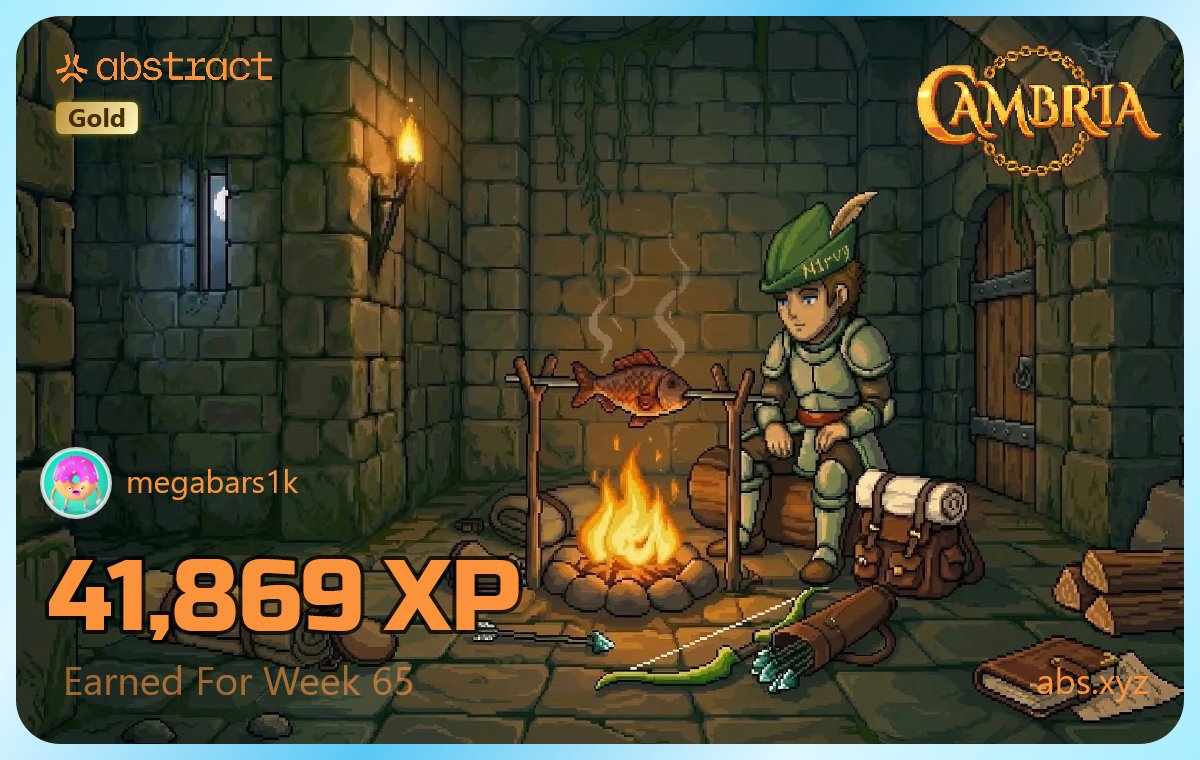 megabars1k's tweet photo. and here is the result of 65 weeks of gaining XP on @AbstractChain - 41869 XP
✳️Last week I focused solely on @playcambria
/@playdegenarena. I dug, planted, dug again, and planted again!
#XPCard #abs #cambria #web3games https://t.co/4sbAld3joU