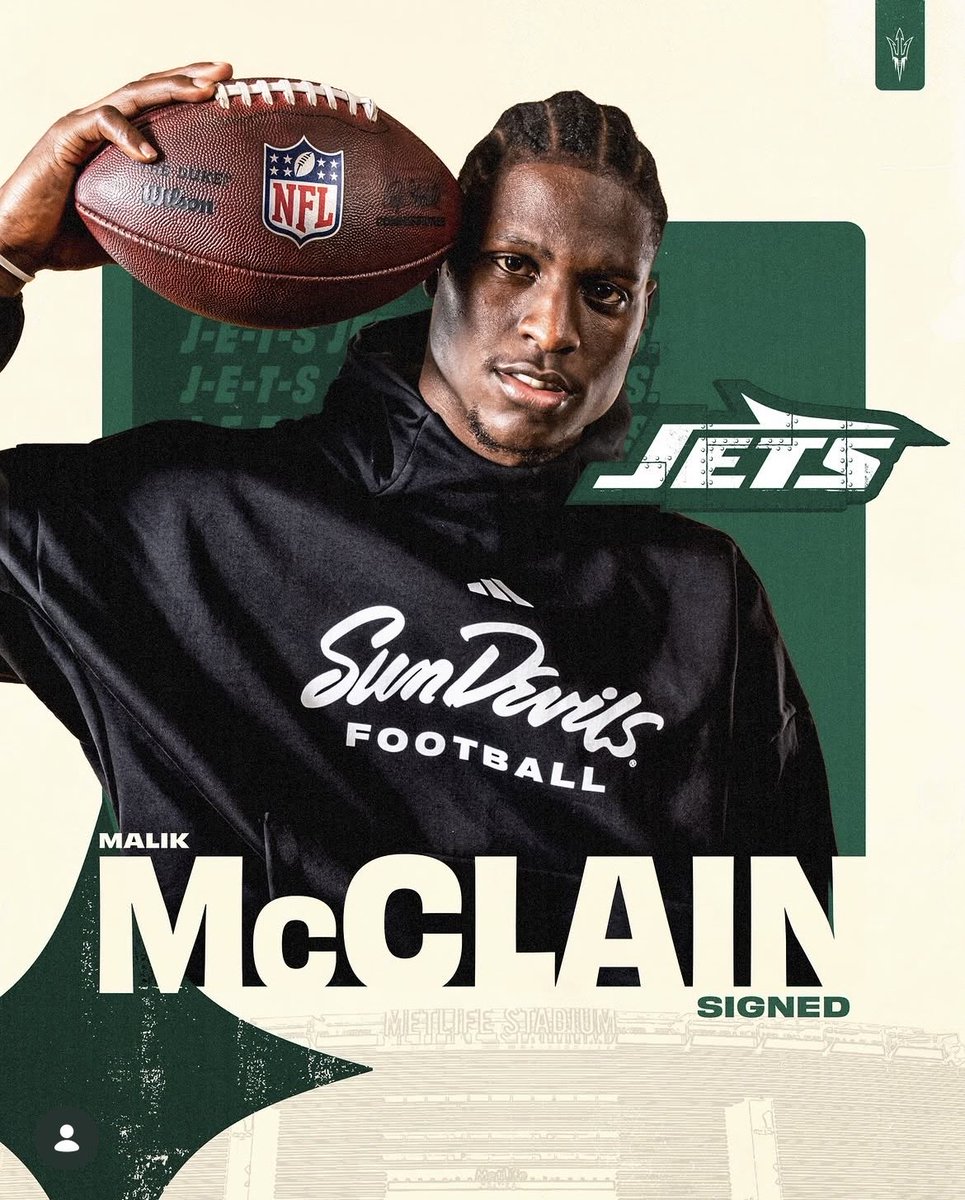 TheATeamWithRC's tweet photo. Congratulations to Malik McClain whom was on our show a couple weeks ago! He is going to dominate as a WR with the New York Jets! NFL he will do amazing things! LFG!!! @MalikMcClain11 
#NFL
#CGS https://t.co/NxGMefqGdD