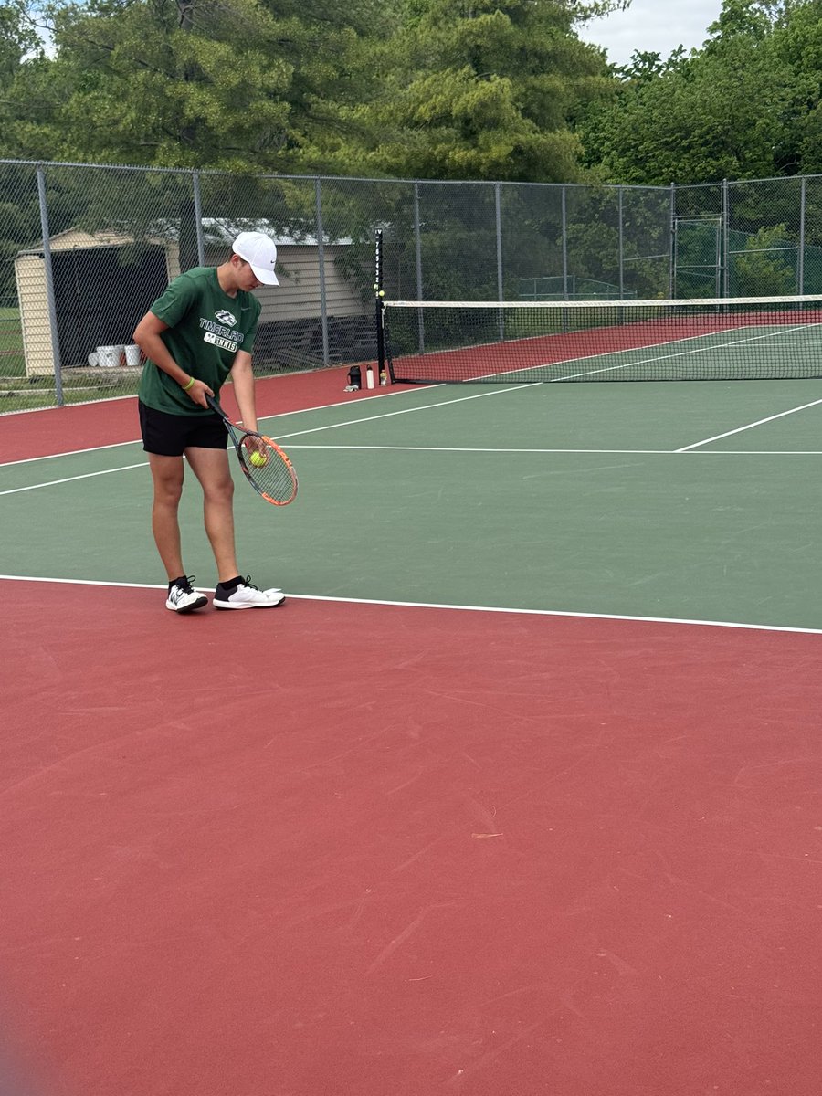 THSWolvesTennis's tweet photo. @thsactivities Jackson Manning into the semifinals at 7 Singles in the GAC tournament! Go Jackson. https://t.co/q1cCgic2c5