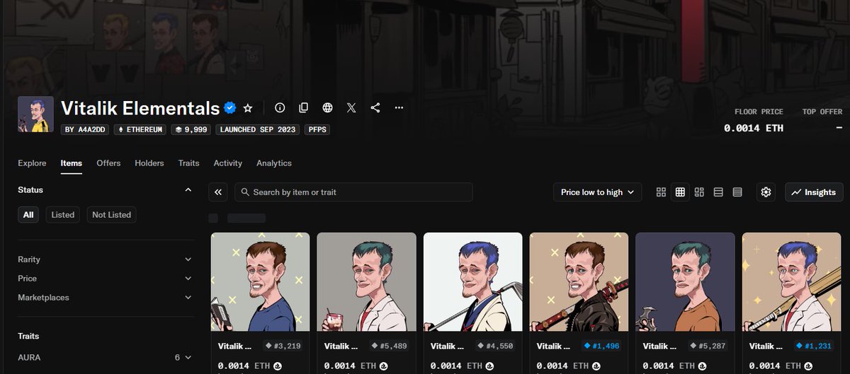 V_Elementalss's tweet image. Back in 2023, we built a collection inspired by @VitalikButerin 🔥

No hype. No roadmap promises
Just pure belief in Ethereum

Fast forward to today...
"old" collections are waking up

opensea.io/collection/vit…

The real question is:
Were we early… or just forgotten? 👀
#NFT #Eth