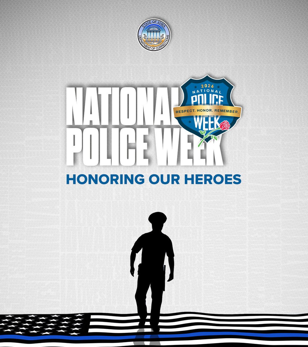 IowaCorrections's tweet photo. This #NationalPoliceWeek, we honor and thank the brave men and women of our High-Risk Units (HRUs) across the Iowa Department of Corrections. 💙

We see you. We value you. And we are proud to stand beside you.

#IDOC | #NationalPoliceWeek https://t.co/j5vbeJTfNk