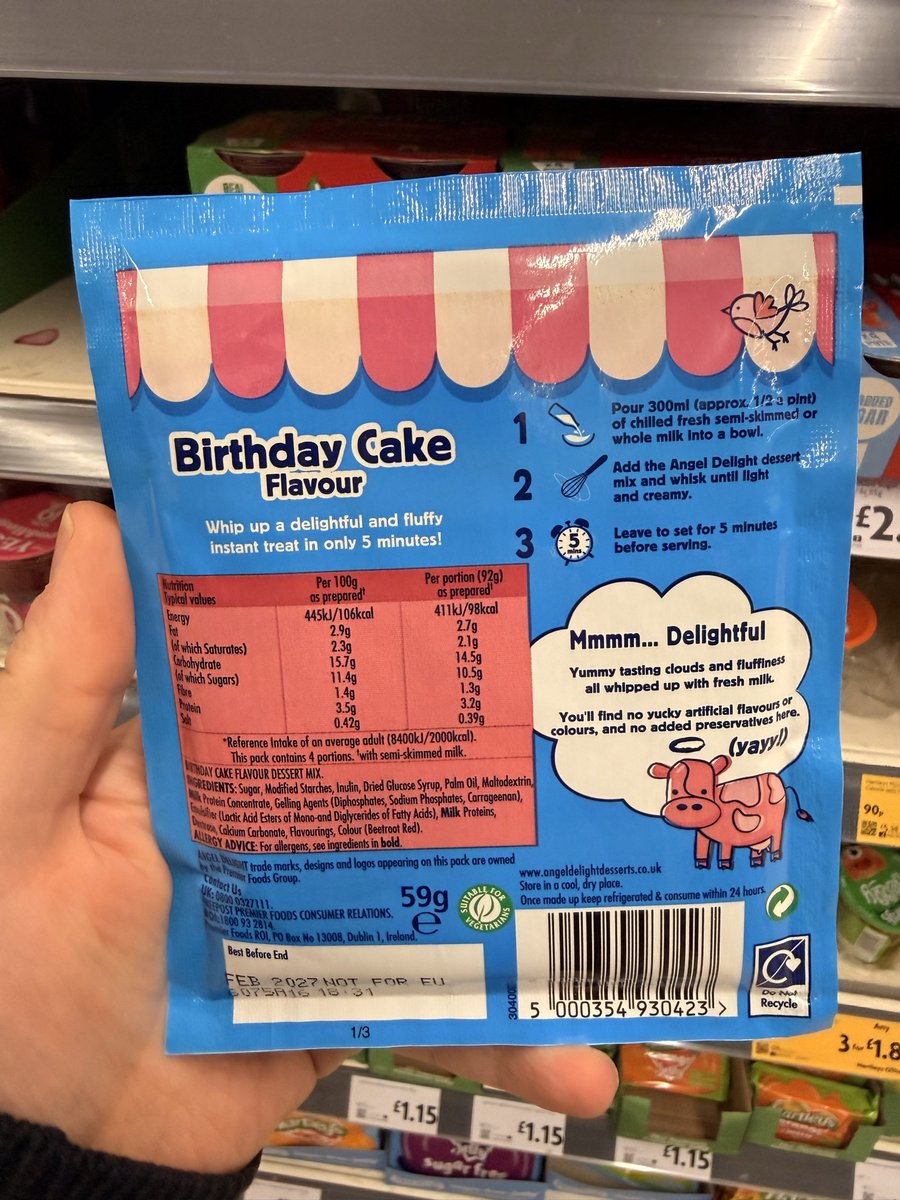 All_Things_New_'s tweet image. Cake Shop Angel Delight! 👀 At Morrisons #angeldelight #cakeshop #dessert #wellthisisnew