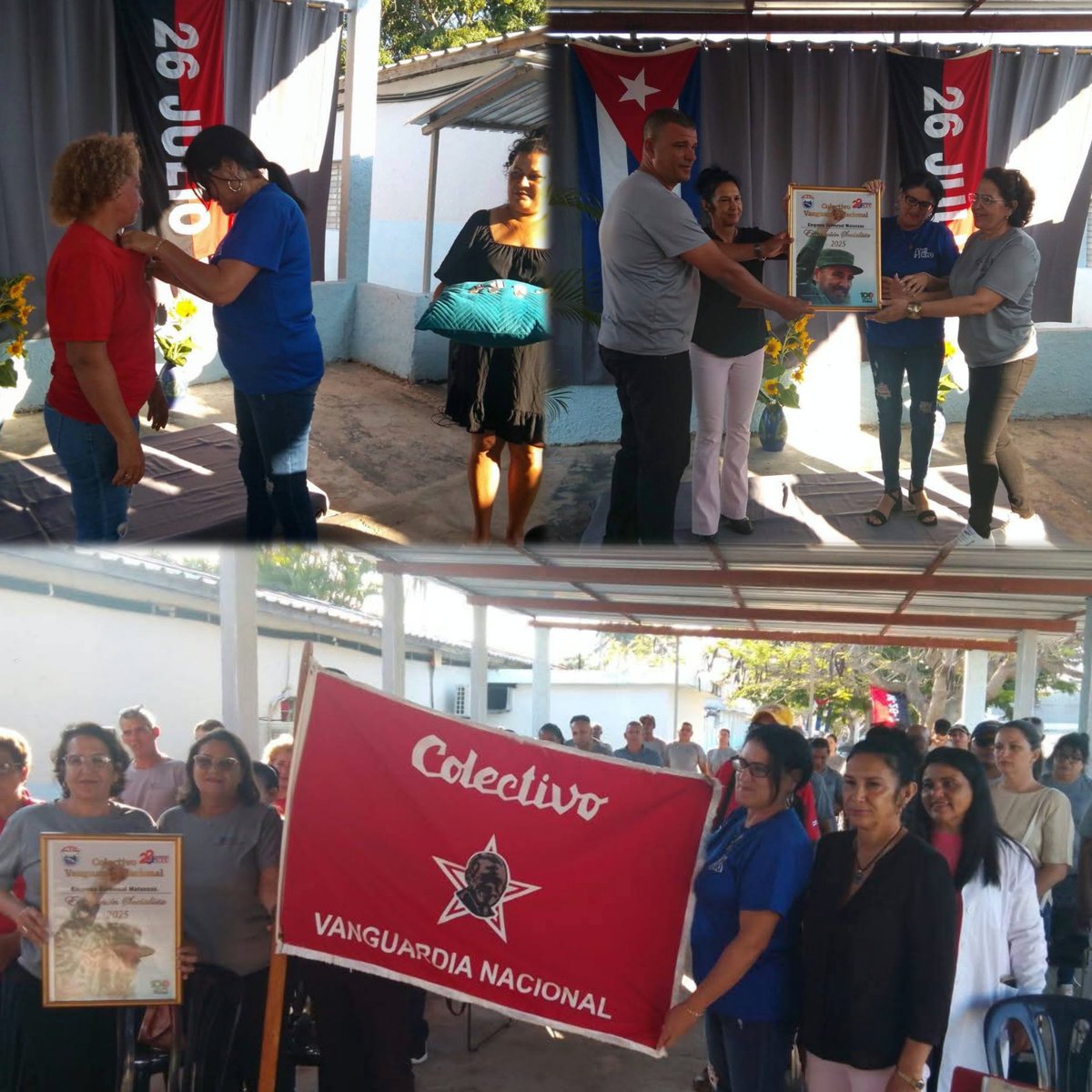 #MatancerosEnVictoria
Recibe Universal Matanzas condición de Vanguardia Nacional por quinto año consecutivo.
<a href="/CaridadPoey/">Marieta Poey Caridad</a>
<a href="/mariofsabines/">Mario Sabines Lorenzo</a> <a href="/NormaLlerenaPr1/">Norma Llerena Pérez</a>
<a href="/lazarosuarez229/">Lazaro Suarez</a> <a href="/MincinCuba/">Comercio Cuba</a> <a href="/EstatalMatanzas/">Dirección Estatal de Comercio Matanzas</a>