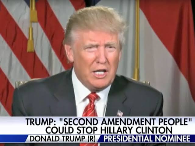 Logetastic's tweet photo. @StevenCheung47 You must really hate @POTUS @realDonaldTrump then for calling for the assassination of Hillary Clinton, then. https://t.co/ydY1AXPfCG