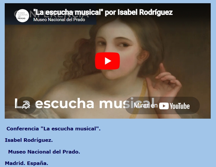arsnovadelperu2's tweet image. #Conferencia "La #escucha #musical". #Isabel #Rodríguez.  #Museo #Nacional del #Prado. #Madrid. #España. arsnovadelperu.blogspot.com/2026/04/confer…