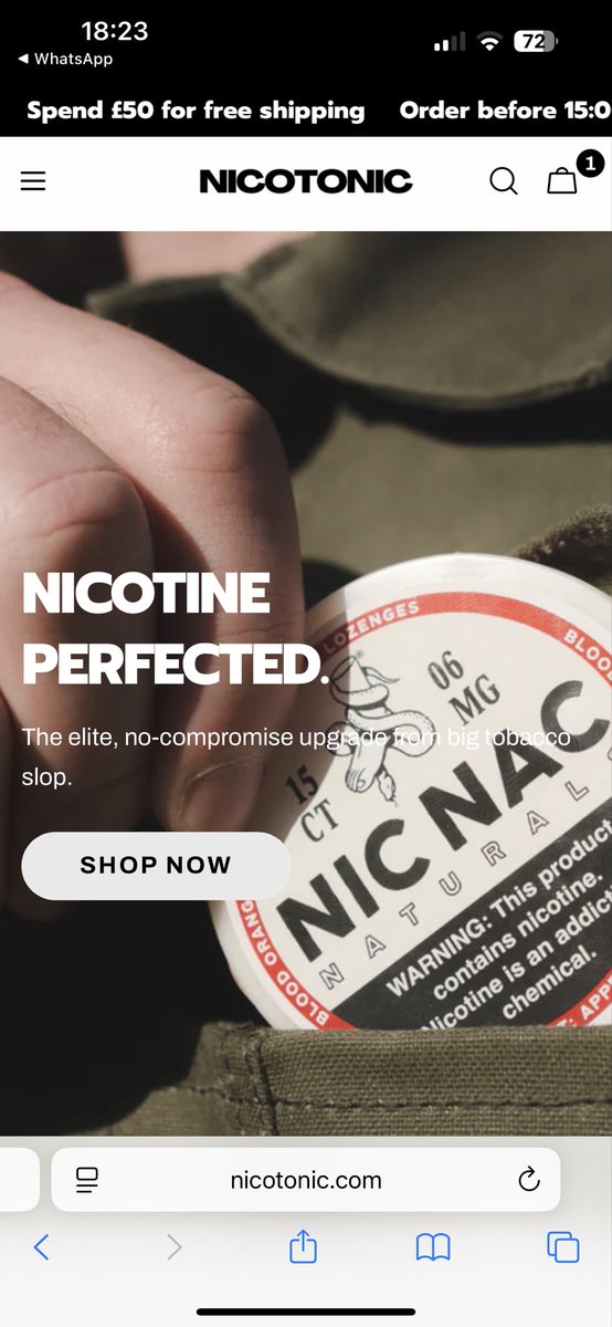RealTomNumbers's tweet image. nicotonic.uk/tom 
and for my UK 🇬🇧audience use this link or code NUMBERS10 for 10% discount off Your Clean Nicotine NicNac Naturals lozenges 🍃🍁🍋🍊🧊

#Nicotine #NicNacs