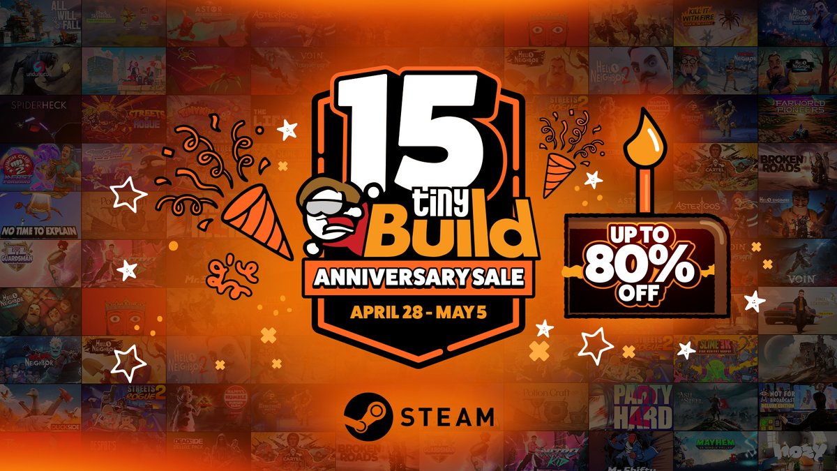 tinyBuild | 15-Year Anniversary🎂 tweet media