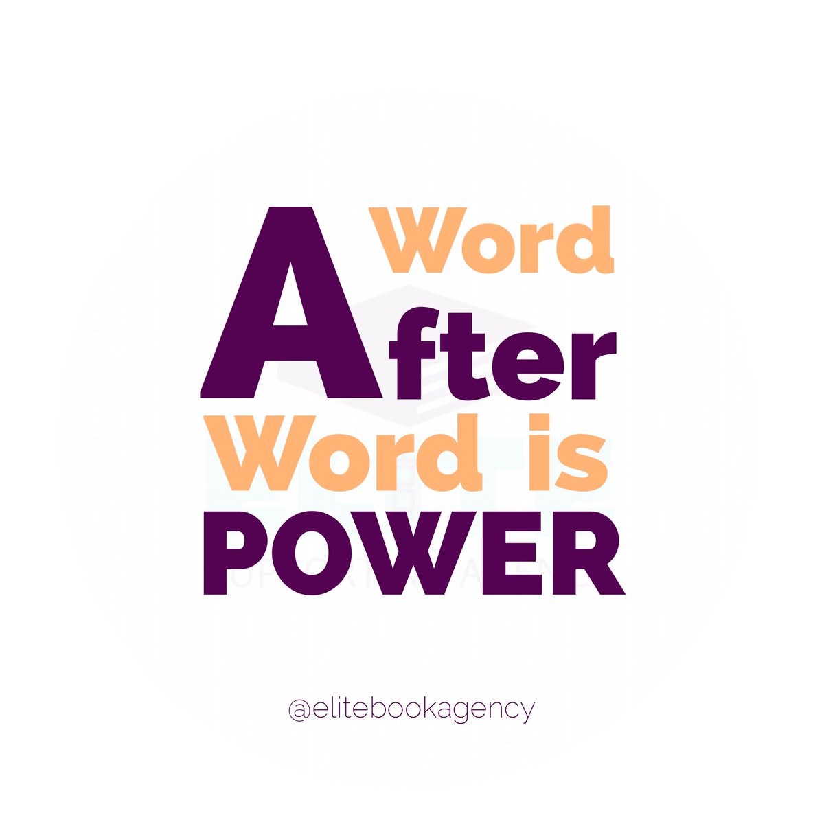 elitebookagency's tweet image. "A word after word is Power" 
#rwritingcommunity #amwriting #motivation #tuesday