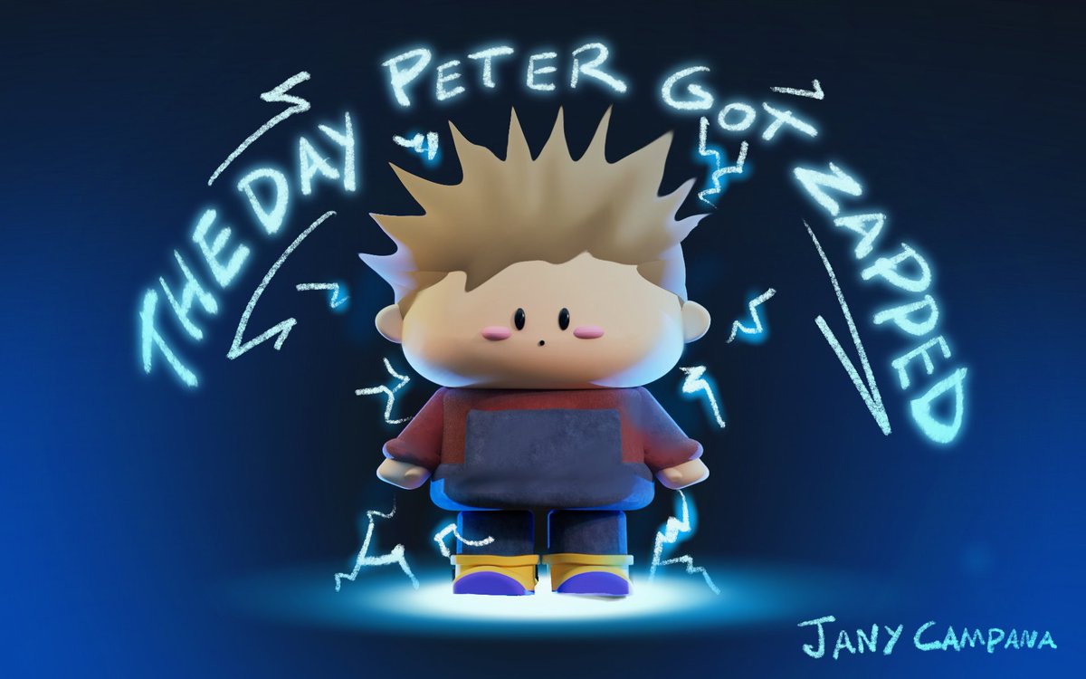 janycampana's tweet image. Staticky Peter shocks everything he touches: slide, balloon, dog. Afraid of hurting the people he loves, Peter keeps his distance. But when a friend needs help, he discovers that sometimes being brave means: risking a big ZAP! #QuestPit #PB #Q #STEAM