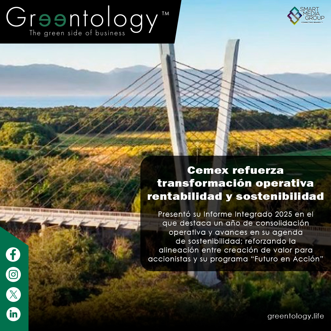 _GreenTology_'s tweet image. 🏗️ Cemex refuerza su transformación operativa con foco en rentabilidad y sostenibilidad.

Eficiencia, reducción de costos y descarbonización se consolidan como ejes estratégicos.

🔎 Más:
greentology.life/sustainability…

#Sostenibilidad #Industria #ESG