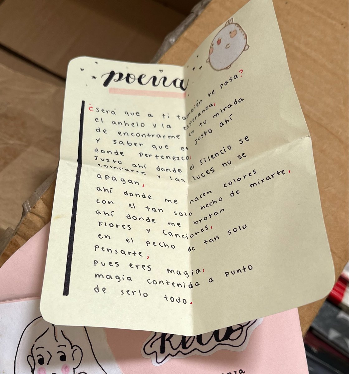 el poema que le escribía a mi “amiga” KSKDKLQJD IMPOSIBLE PUES ME RE GUSTABA