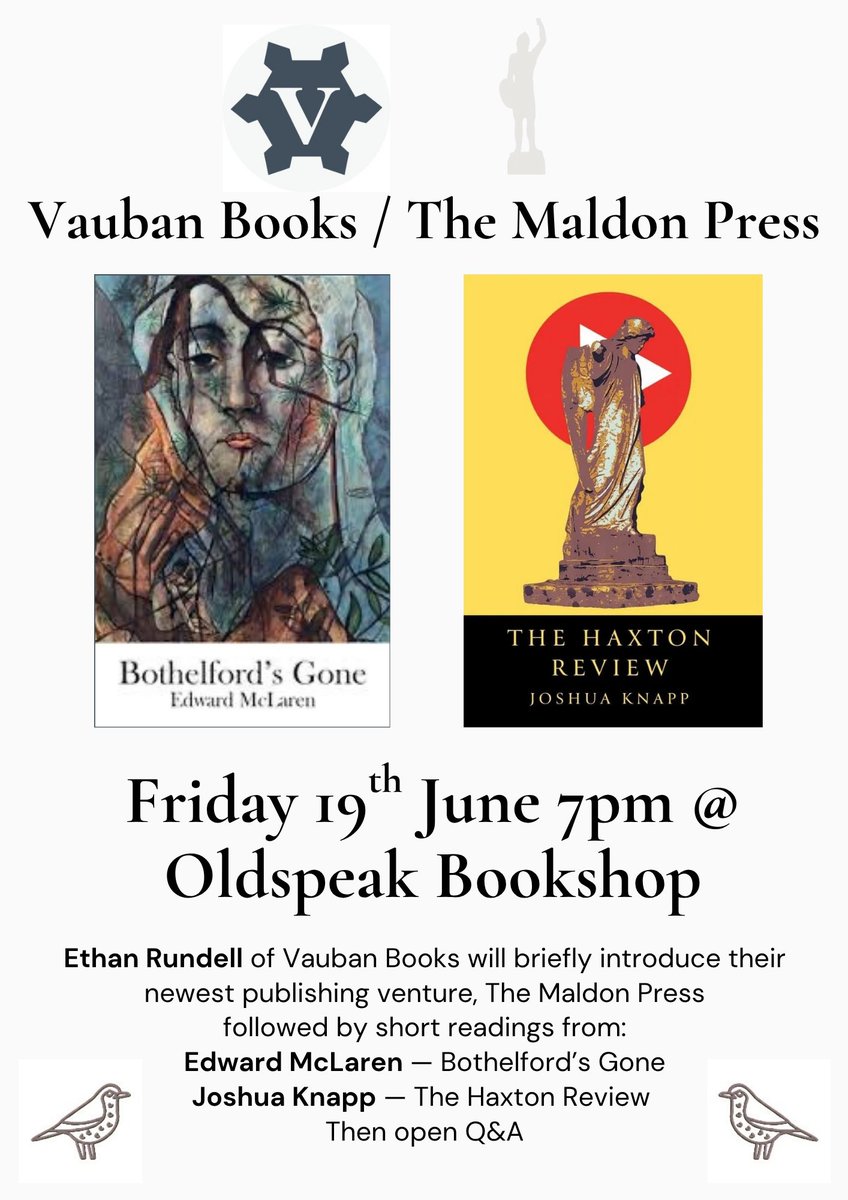 oldspeak_books's tweet photo. Whaaaaaaaattttttt
Friday 19th June. 

@VaubanBooks @Anglican_Gonzo @havingaknapp 

Please register your interest on the website. Link in reply. https://t.co/4iZK204Q1f