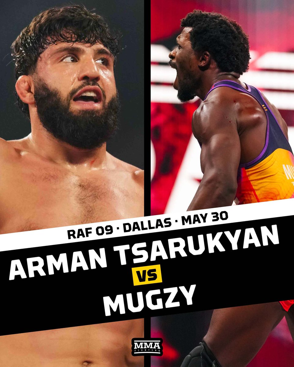 MMAFighting's tweet image. Arman Tsarukyan is BACK for ANOTHER #wrestling match at #RAF 09 in Dallas. 👀

📰 mma-fighting.visitlink.me/RDudQs