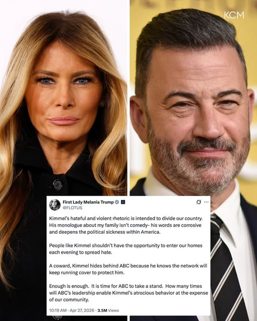 The First Lady condemned Jimmy Kimmel for “violent rhetoric.”

In response to lawmakers who reminded military personnel that they do not have to carry out illegal orders, President Trump responded: “SEDITIOUS BEHAVIOR, punishable by DEATH!” 

The contrast speaks for itself.