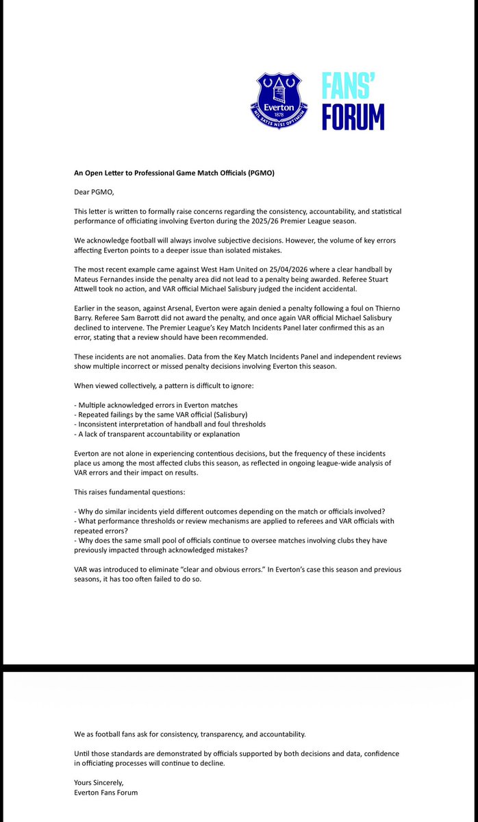 Everton Fans' Forum tweet media