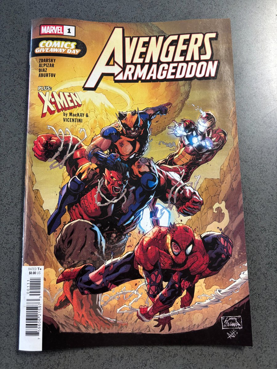 conwaycomics's tweet photo. Comics Giveaway Day spotlight : Avengers Armageddon/X-Men
This one features that lead into the 3 big stories, Armageddon, DNX, and Doomquest. https://t.co/ooQZvbKiC5
