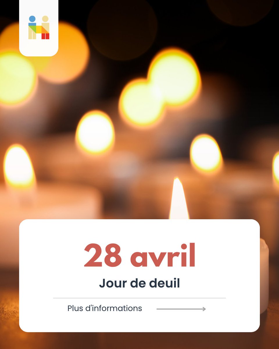 HamiltonJustice's tweet photo. Aujourd'hui, c'est la Journée nationale de deuil ; un moment pour honorer les travailleurs, soutenir leurs familles et renouveler notre engagement collectif à améliorer la santé et la sécurité afin de prévenir de nouvelles blessures, maladies et décès. https://t.co/VO3g8fwLdp