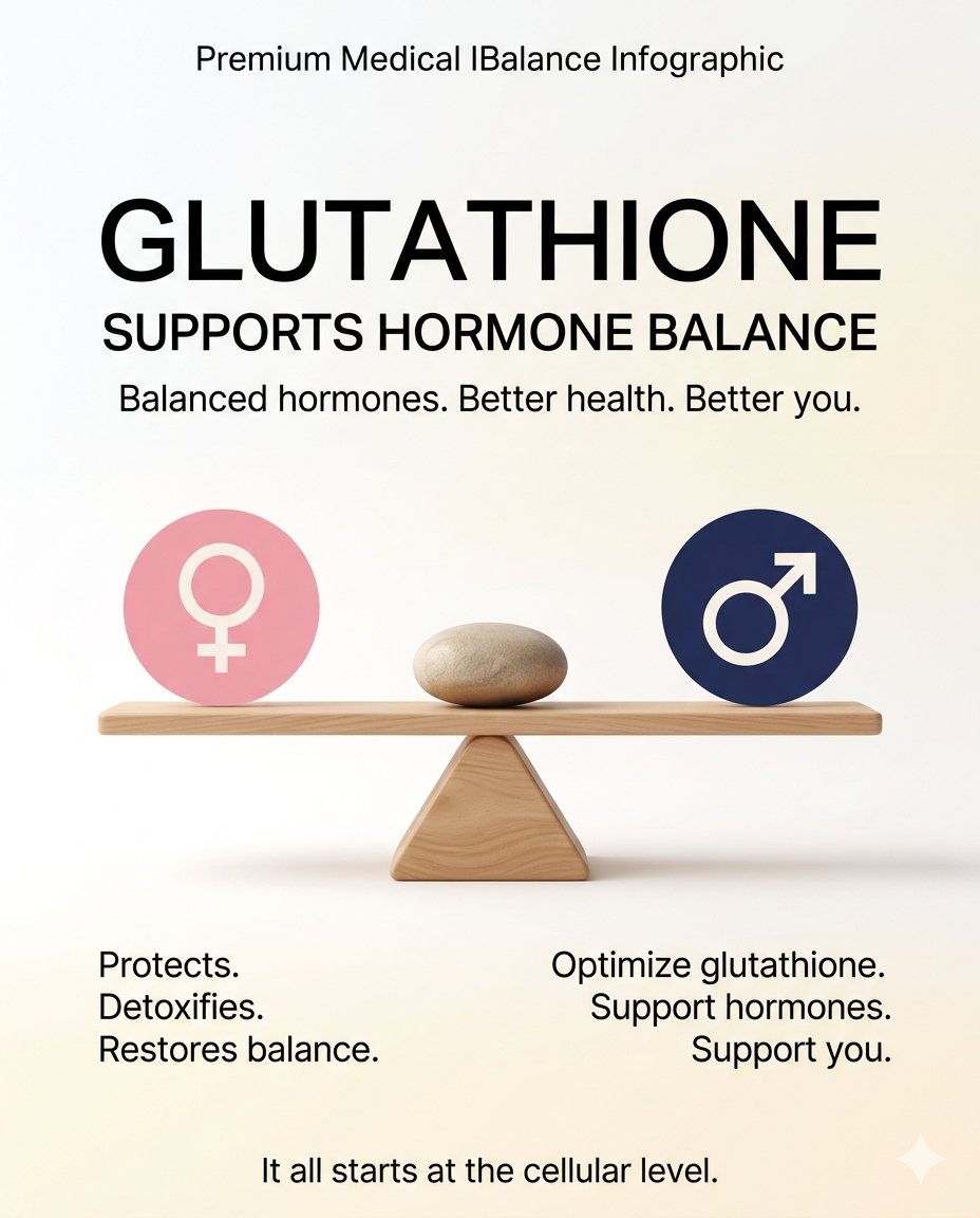 JustinKidd's tweet photo. Your hormones don't just "go out of balance" randomly. They need cellular support to stay regulated — and that starts with glutathione. Protects. Detoxifies. Restores. 🔬 #Glutathione #HormoneHealth #WellnessTips https://t.co/jT1n5n3vZ8