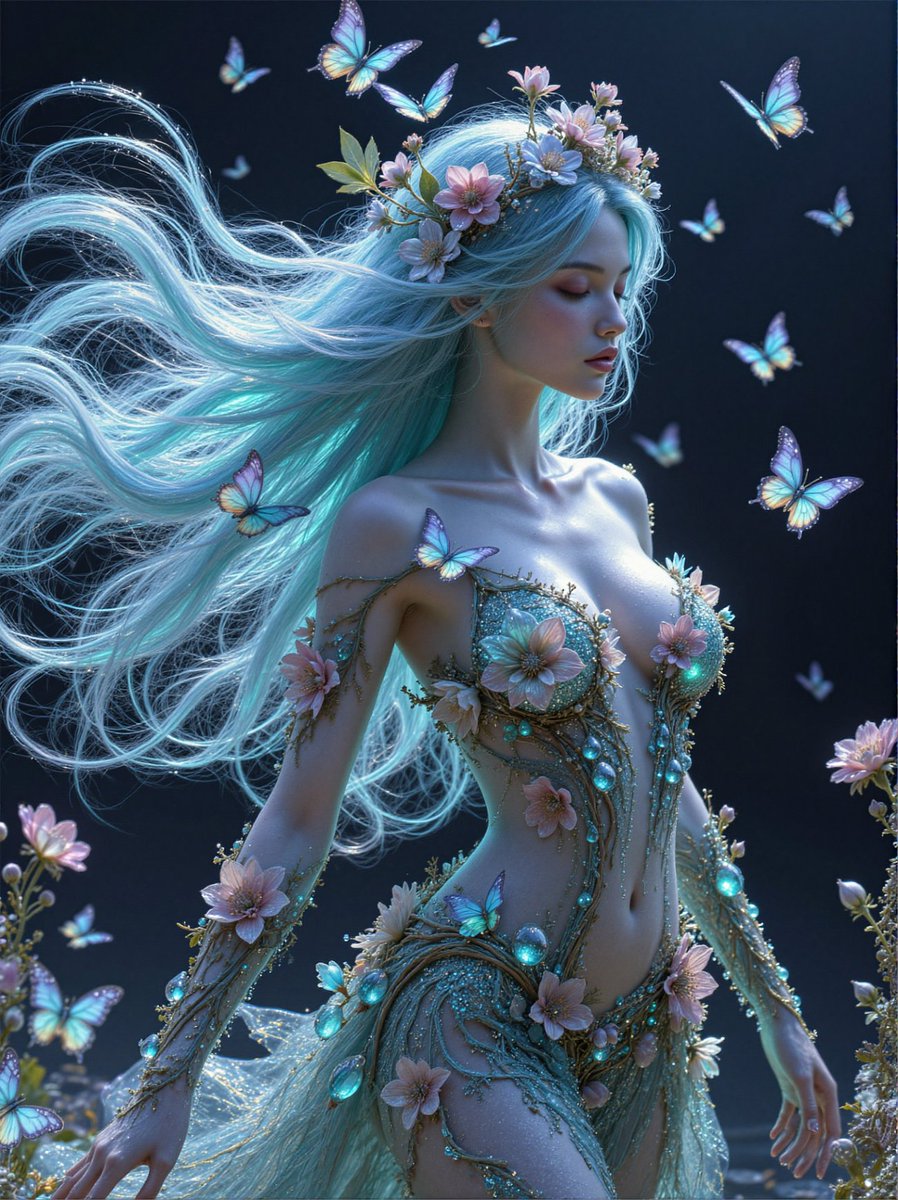 kayte0342's tweet photo. #digitalart #ocartwork #fantasyart #butterflies https://t.co/yCDvrAemJh
