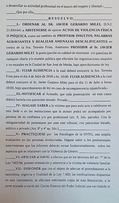 🟥⚠️❎ Sí, nos gobierna un loco. En 2018 Javier Milei se tuvo que someter a una pericia psicológica por insultar fuertemente a una periodista en Metán, un psicólogo lo evaluó y advirtió sobre el peligro y los indicadores de riesgo por las reacciones de Javier Milei.