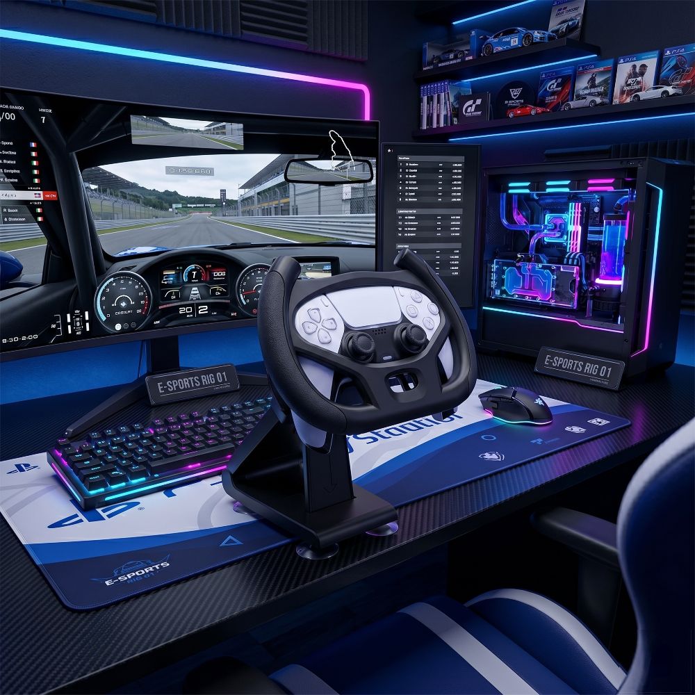 OnetifyShopping's tweet image. 🏎️✨ NEW ARRIVAL! The perfect gift for racing fans! 🎁 Introducing the Racing Steering Wheel with Stand for PS5 Controller — the ultimate sim racing experience right at home! 🎯🔥

Take your PS5 gaming to the next level with a real-feel steering wheel! 🚗💨

#NewArrival