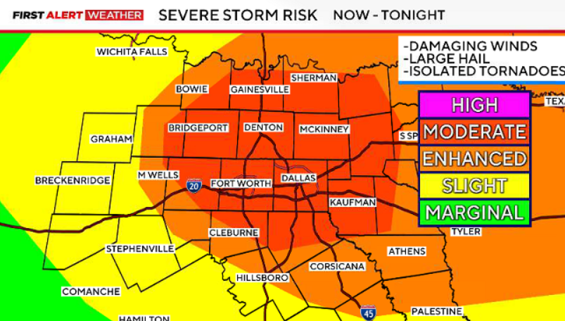 Severe Weather Update North Texas is now in the bullseye for severe ...