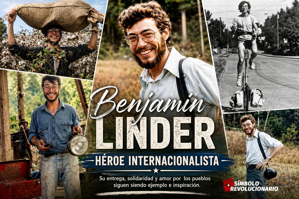🕊️ Benjamín Linder, ingeniero y solidario internacionalista, es recordado por su trabajo en comunidades de El Cuá y su legado de compromiso con los pueblos.#2026SiempreMasAlla #MásyMásVictorias #VivaSandino