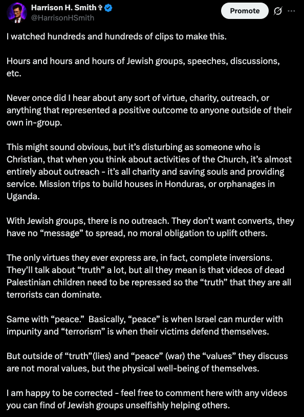 Harrison H. Smith ✞ tweet media