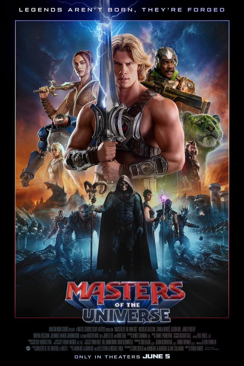 landss_xnow's tweet image. ¡NUEVO PÓSTER DE ‘MASTERS OF THE UNIVERSE! #noticiasdecine #poster