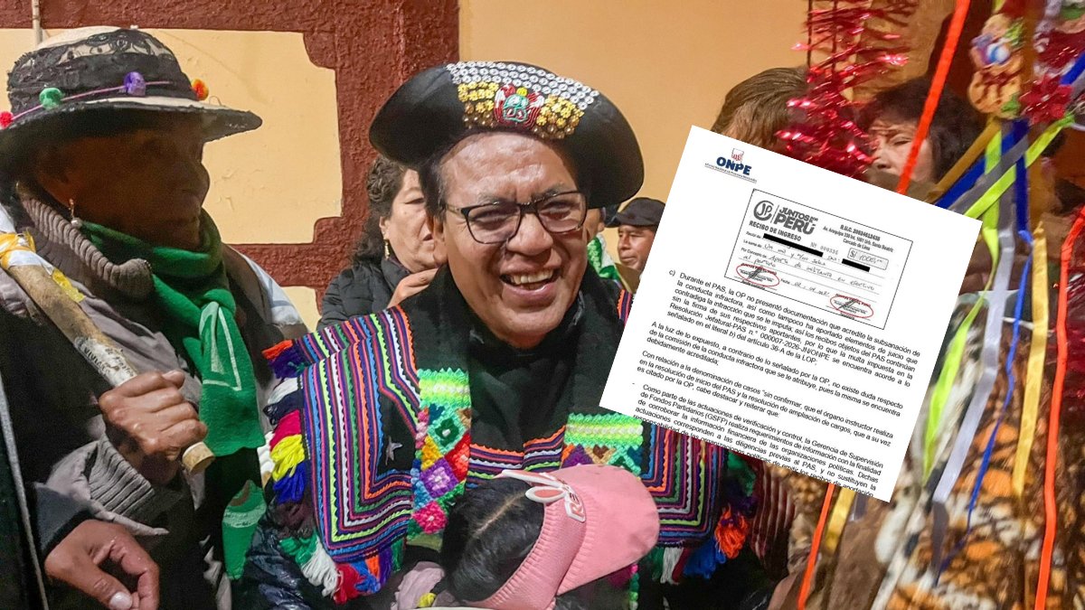 🚨ONPE sanciona a Juntos por el Perú con S/88,000 por no justificar aportes de campaña

Partido de candidato presidencial Roberto Sánchez quiso pasar recibos de abonos sin las firmas de los supuestos aportantes. f.mtr.cool/jnjcbkyrhi