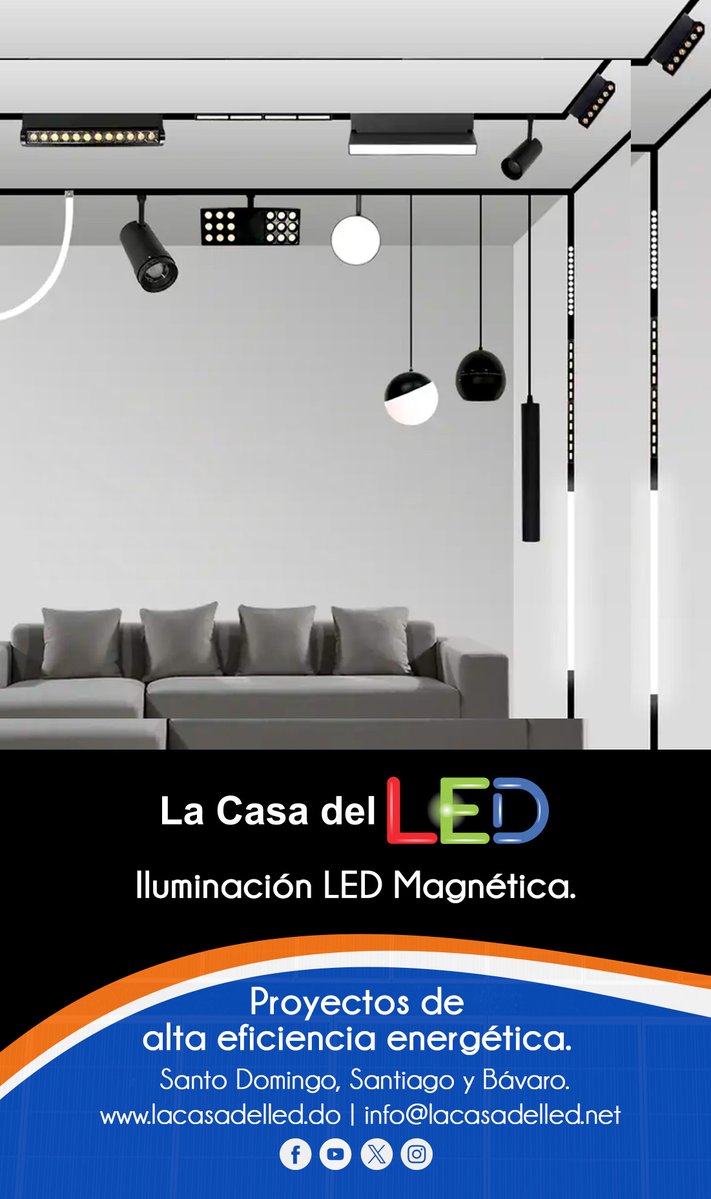 LaCasadelLEDLat's tweet image. Iluminación LED Magnética. Excelentes opciones y gran variedad luminarias. @lacasadelledrd #sperfiles✅WhatsApp +1 (829) 420-7392 📷 Tel.: (809) 379-2216 📷#casas #oficinas #proyectos #experiencias #led #salones #hoteleria #galerias